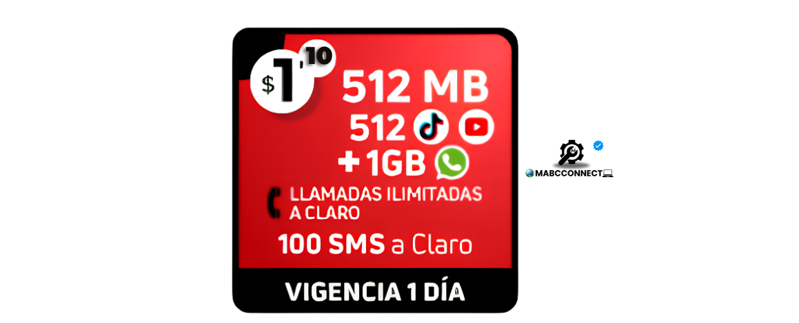 Recarga Claro Ilimitado – SOLO $1,10